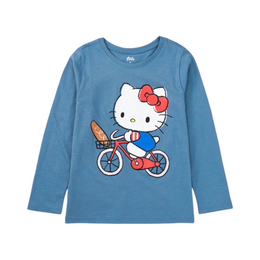 🆕 Tea Collection NWT Hello Kitty Bicycle Tee. Size 2T